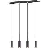 TRIO Hanglamp Marley 4 Lichts Mat Zwart