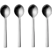 Georg Jensen New York Koffielepel Pak Van 4 - Lepels Roestvrijstaal Roestvrij staal - 10014989