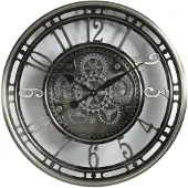 Countryfield Wandklok rond Norris L zilver