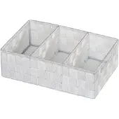 Wenko Organizer Adria 3-vaks 32x21x10cm Met Wit