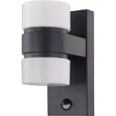 Eglo LED wandlamp met sensor | Atollari | 3000K | IP44 | Zwart