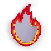 Seletti Spiegel Pixel Mirror Flame