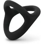 EasyToys Desire Ring - penis- en balzacring - flexibel - zwart