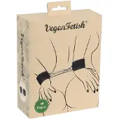 Fetish Vegan - polsboeien - korte ketting - zwart