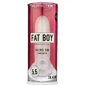 Perfect Fit - Fat Boy Micro Ribbed - penishuls (15 cm, wit)