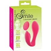 Sweet Smile SMILE - vibrerende slip - draadloze oplaadbare 2-in-1 vibrator - roze
