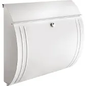Burg wachter Wandbrievenbus Modena 857 - Staal - Wit - 23x31x7,5cm