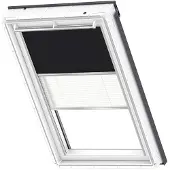 Velux verduisterend rolgordijn met plisse DFD P10 3009S zwart