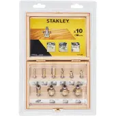 Stanley Serie - Frees Set - 10 Stuks - 8mm Schacht - TCT/HM