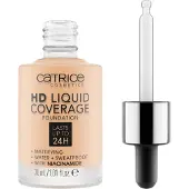 Catrice | HD Liquid Coverage Foundation | Hoge & natuurlijke dekking | Vegan & dierproefvrij (005 | Ivoorbeige)