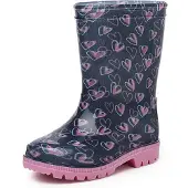 Gevavi Elis regenlaarzen donkerblauw Meisjes Rubber All over print - maat 30
