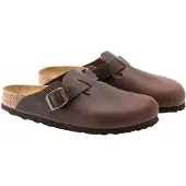 Birkenstock Clogs bruin / wit