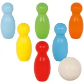 Goki KEGELSPEL, 7-delig, hout, 3+
