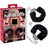 You2Toys - pluche handboeien met lange ketting - zwart