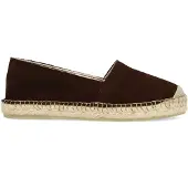 Manfield Bruine suède espadrilles | Maat 38
