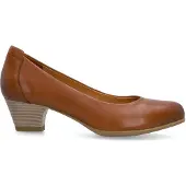 No Stress Cognac leren pumps | Maat 39