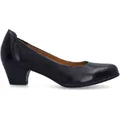 No Stress Zwarte leren pumps | Maat 37