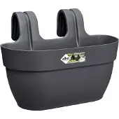 Elho Plantenbak Vibia Campana Easy Hanger M - Antraciet - Kunststof - 36x24x27cm