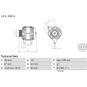 Bosch 0 986 083 860 Dynamo / Alternator