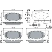 Bosch Remblokkenset, schijfrem 0 986 460 149