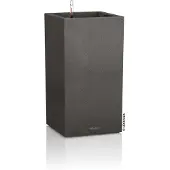 Lechuza CANTO Stone 40 high - Plantenbak - met uitneembare binnenbak - met bewateringssysteem - ALL-IN-ONE set met LECHUZA-PON - grafietzwart
