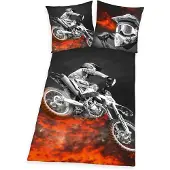 Herding Beddengoed voor tienerkamer Motorcross met motorcrossfiets (2-delig)
