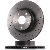 Brembo Remschijf 0956742X voorkant, gelocht, geventileerd, geperforeerd, 1 Stuk