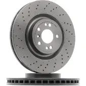 Brembo 2016 Mercedes-Benz GLE300d/16-18 GLE350 Front Premium UV Coated OE Equivalent Rotor