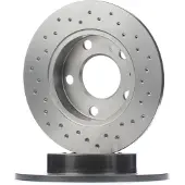 Brembo Remschijf 0891361X achter, gelocht, geperforeerd, volledig, 1 Stuk