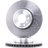 Brembo Remschijf 09C39813 voorkant, geventileerd, sleuf, sterk gecarboniseerd, 1 Stuk