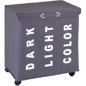 Wenko Wasmand Trivo 116 Liter Polyester Donkergrijs