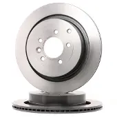 Brembo 05-09 LR3/10-16 LR4/06-13 Range Rover Sport Rear Premium UV Coated OE Equivalent Rotor