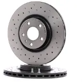 Brembo Remschijf 0949392X voorkant, gelocht, geventileerd, geperforeerd, 1 Stuk