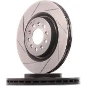 Brembo Remschijf 9878121 achter, geventileerd, sleuf, sterk gecarboniseerd, 1 Stuk