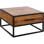 Wohnling Salontafel sheeshamhout industrieel 65x65 cm
