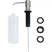 Wenko zeepdispenser set Monti 400 ml aluminium zilver