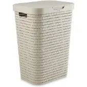 Rotho Wasbox Country 55L Cappuccino Beige Beige Kunststof Wasmand