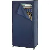 Wenko Stofkast Model Business Vouwkast met plank & kledingstang, metalen frame, afwasbaar