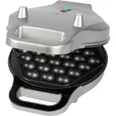 Clatronic WA 3772 - wafelijzer - bubbelwafels - zilver