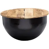 Wohnling Salontafel metaal zwart 60 cm