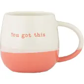 Price & Kensington You Got This Mug 340ml White/Pink