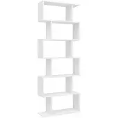 Wohnling Spaanplaat Boekenkast 6 700 x 235 x 1,900 mm Wit