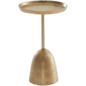 Wohnling Bijzettafel goud aluminium rond 53 cm
