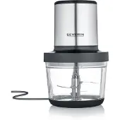 Severin KM 3867 voedselhakker 400 W zwart (mat), roestvrij staal (geborsteld), glas