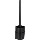 Wenko Toiletset Turbo-Loc Carpino zwart, bevestigen zonder boren