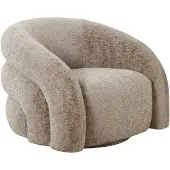 House Nordic Fauteuil Valletta draaibaar | polyester beige 93x83x70 cm fauteuils | NADUVI