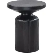 Wohnling Bijzettafel zwart metaal 50 cm hoog