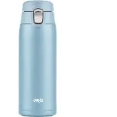EMSA Thermosbeker Travel Mug Light 0,4l, licht, roestvrij staal, klapvergrendeling, 100% dicht, 8u heet/16u koud