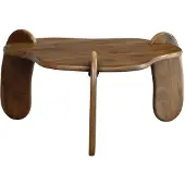 Wohnling Salontafel walnoot massief hout 78 cm