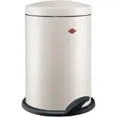 Wesco 116 (Alpha) Prullenbak | Pedaalemmer | 13 Liter | Metaal - Mat zand | Vuilnisbak - Made in Germany